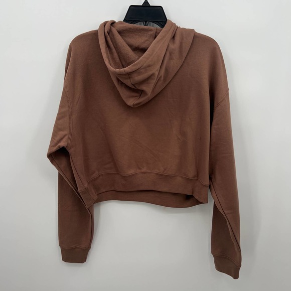 Hello Kitty by Sanrio Women's Brown Cropped Hooded Sweatshirt Size XL - Picture 3 of 3